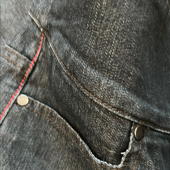 Black Flare Wide Leg Jeans Modern Style - Picture 4 of 6